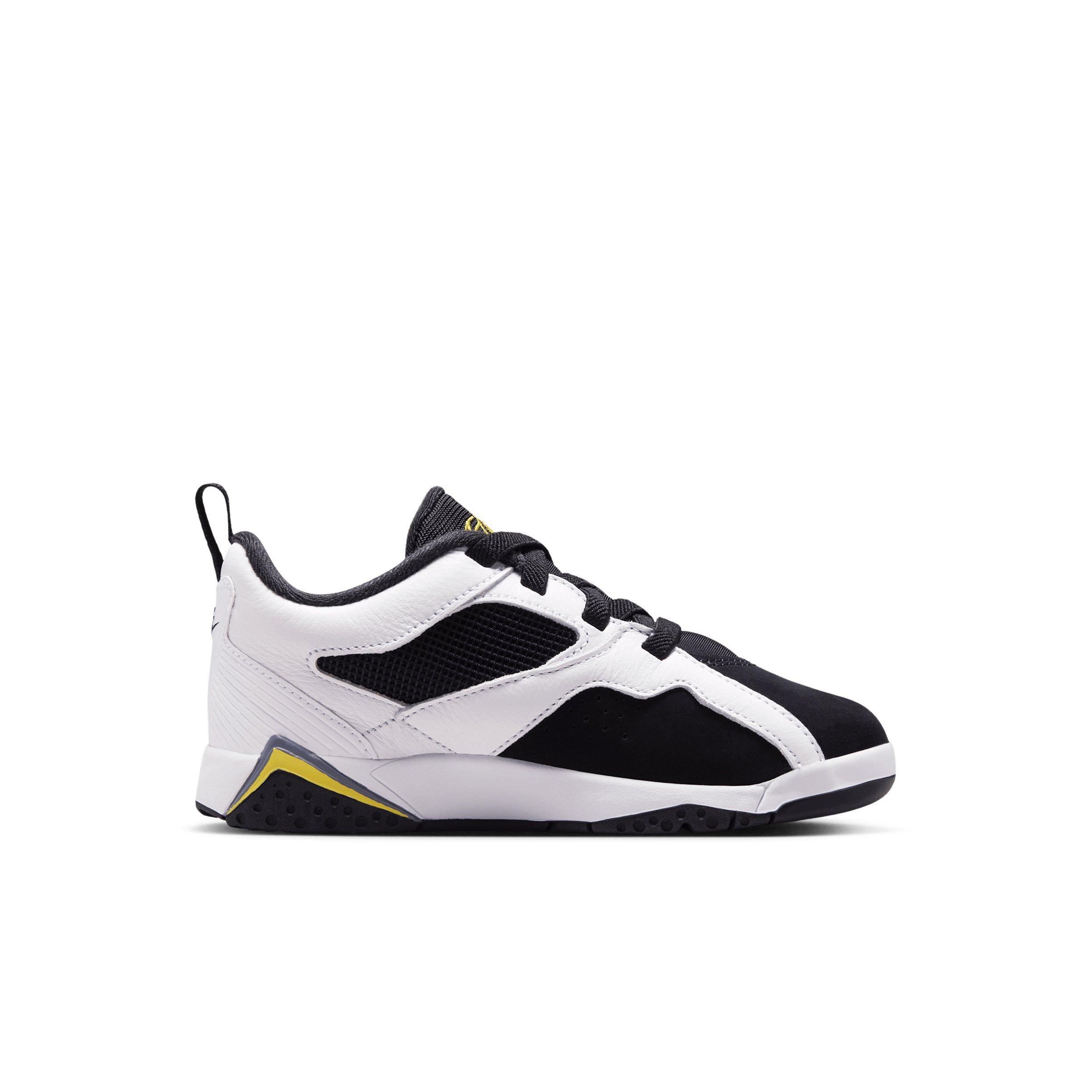 Jordan MVP 92 "White/Black/Dark Blue Grey/Tour Yellow" Preschool Boys' Shoe - WHITE/BLACK/DK GREY/YELLOW